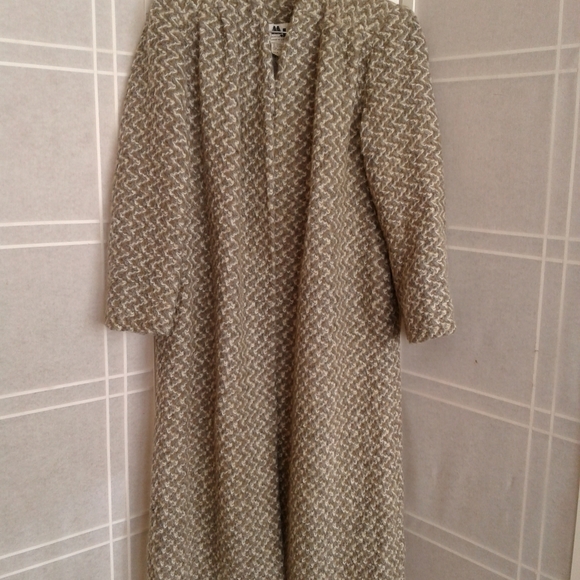 Mj Seattle vintage beige open front mohair coat - Picture 8 of 14